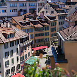Sicht auf die Altstadt von Lausanne