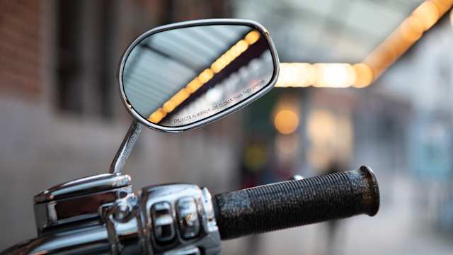 Rear-view mirror of a motorcycle
