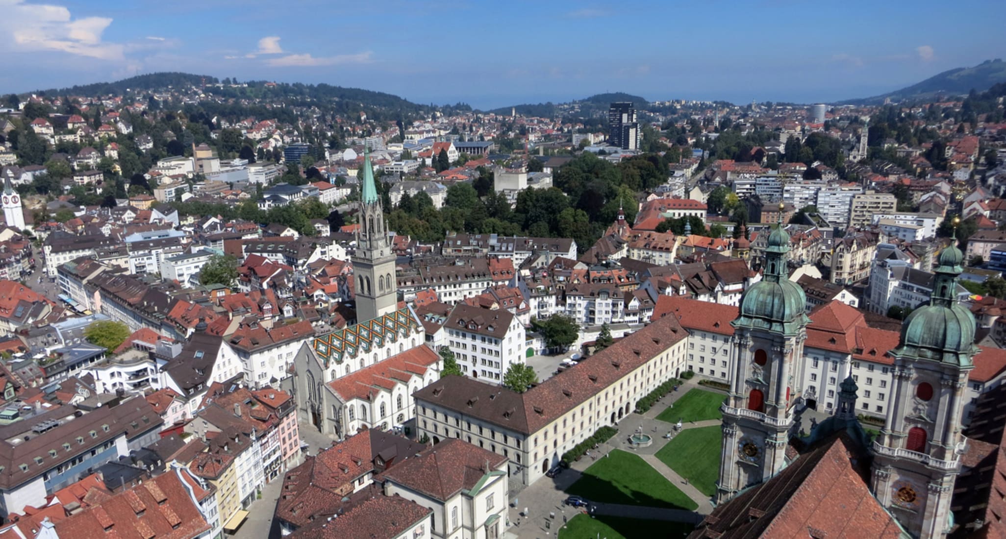 Vue aérienne de Saint-Gall