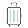 Green suitcase