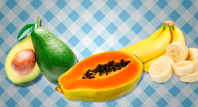 Hidratação com Abacate, Mamão e Banana