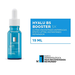 La Roche Posay Hyalu B5 Booster 5X Triplo Ácido Hialurônico Puro Vitamina B5 E Cobre Azul Para O Rosto E Pescoço Efeito Lifting 15Ml