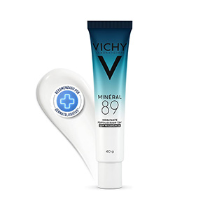 Vichy Minéral 89, Creme Hidratante Fortalecedor Facial com Acido Hialuronico, Esqualano, Vitamina B3 e Minerais, 40ml