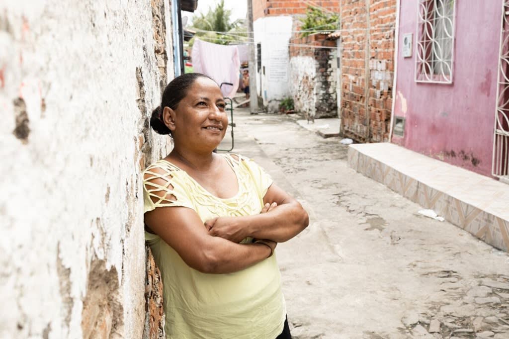 Woman standing outside