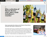 Preview 12 Mixed Bottles Of Mount Rozier Reserve Wines and £150 Sainsbury's Voucher