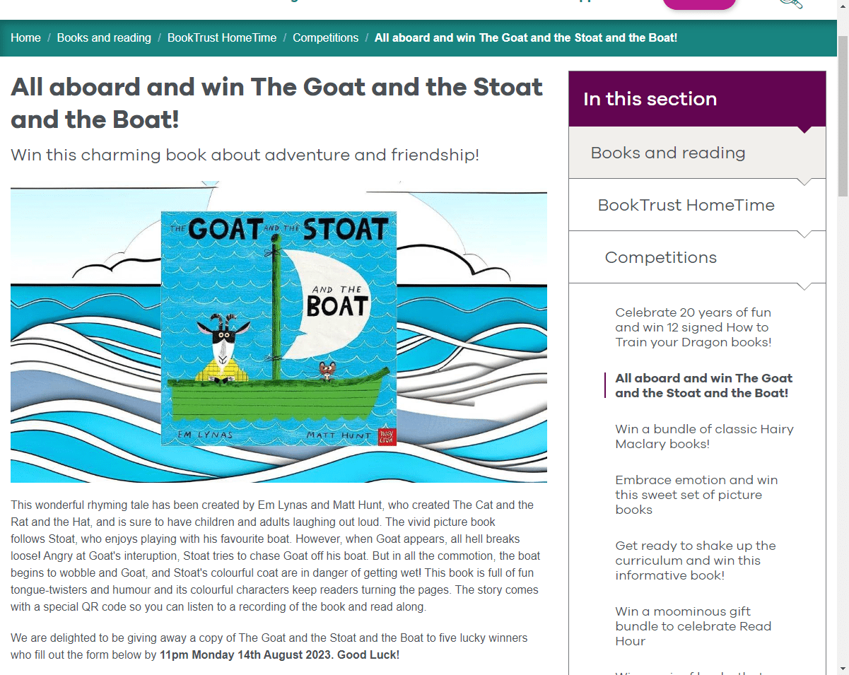 Book Competitions Win Book Prizes Competitions Time