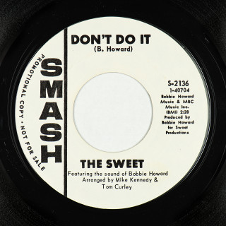 B-side —Smash (USA) 7" S-2136 (v1)(wlp) (1968) The Sweet (2) Broken Heart Attack // Don't Do It