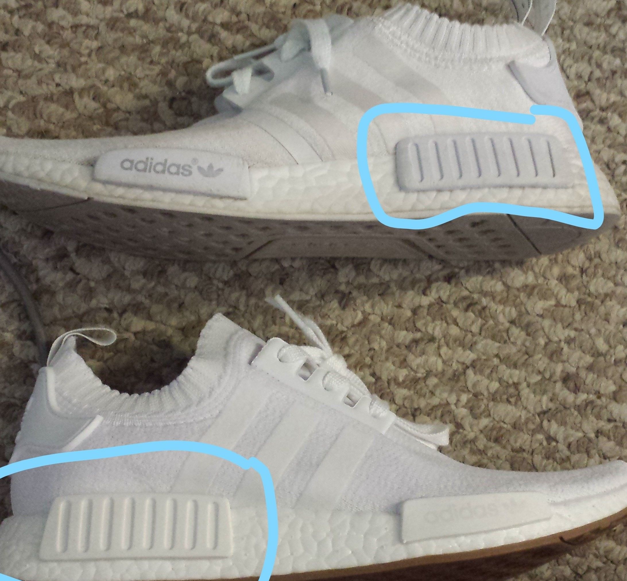 adidas nmd originales vs fake valor