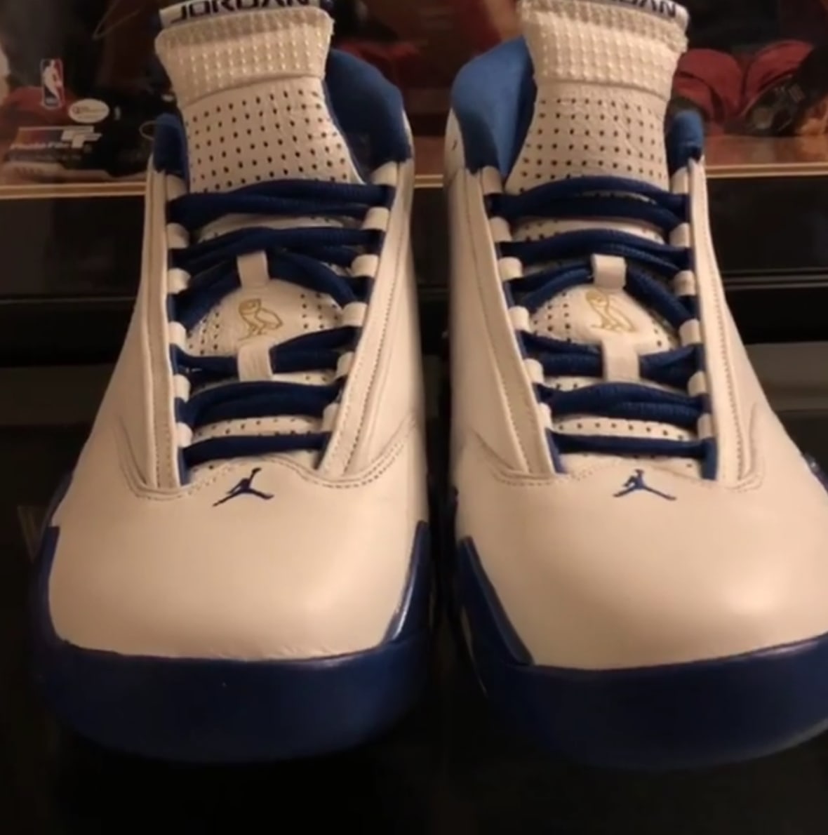 Drake OVO x Air Jordan 14 'Kentucky Wildcats' Exclusive Sneakers | Sole ...