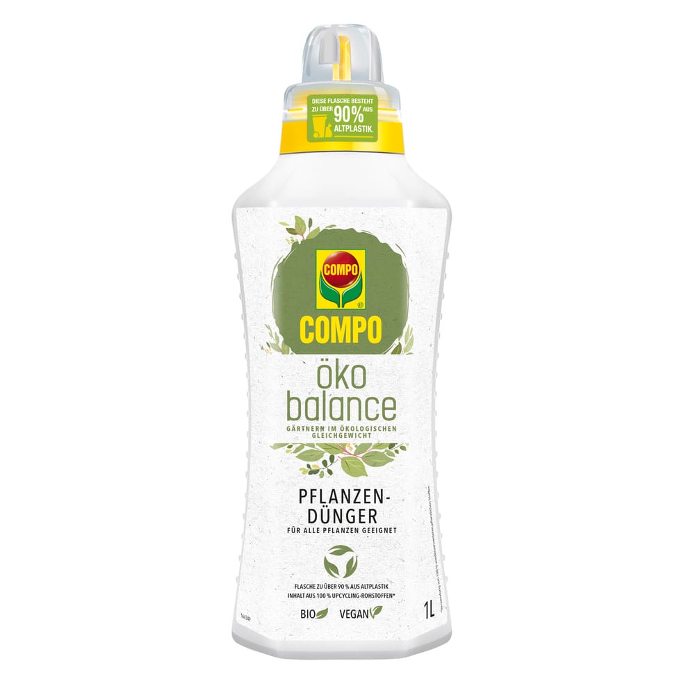 COMPO öko Balance Pflanzenerde 40 L – Torffrei, Vegan, Mit Upcycling-Rohstoffen, Für Alle Pflanzen