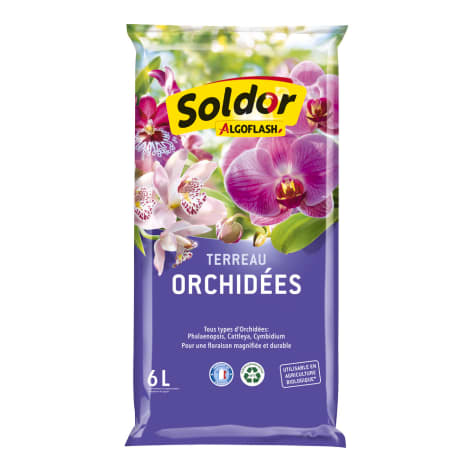 Terreau pour orchidées 6 Litres