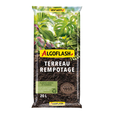 Terreau Rempotage, Plantes Vertes & Plantes Fleuries Algoflash