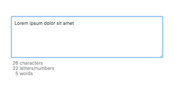 Word & character counter