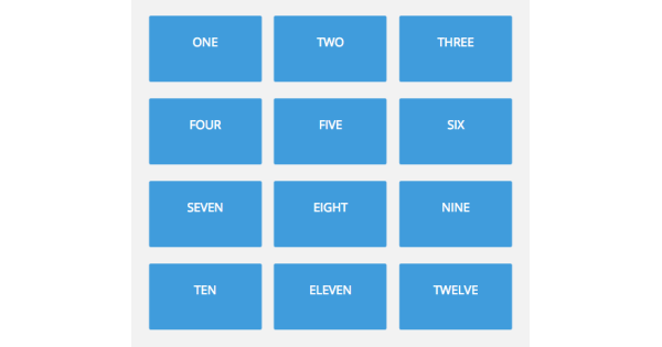 Animated content grid