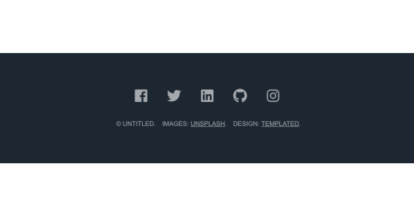 Basic social footer