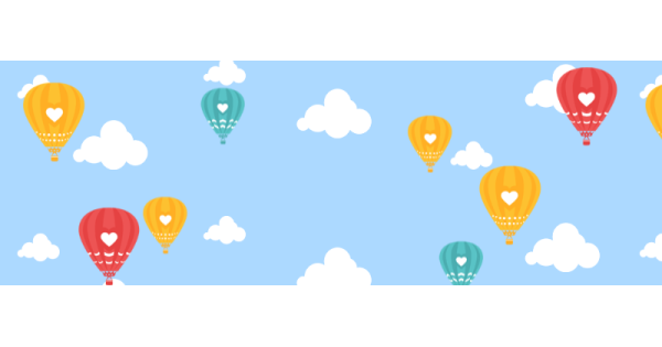 Landscape balloons svg