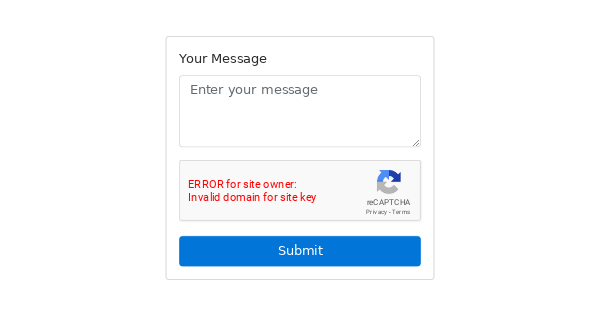 Message Form with reCAPTCHA option | karrr