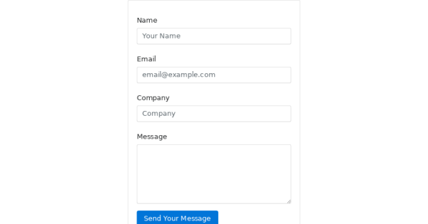 Contact form with company | mlmla