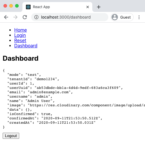 React protected route