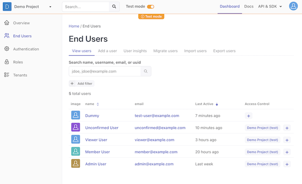 React Auth Example Userfront Documentation