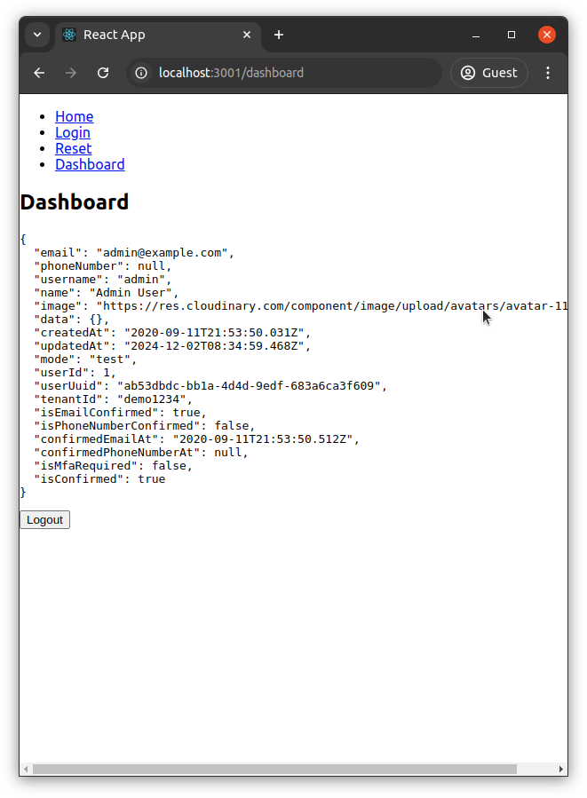 React protected route