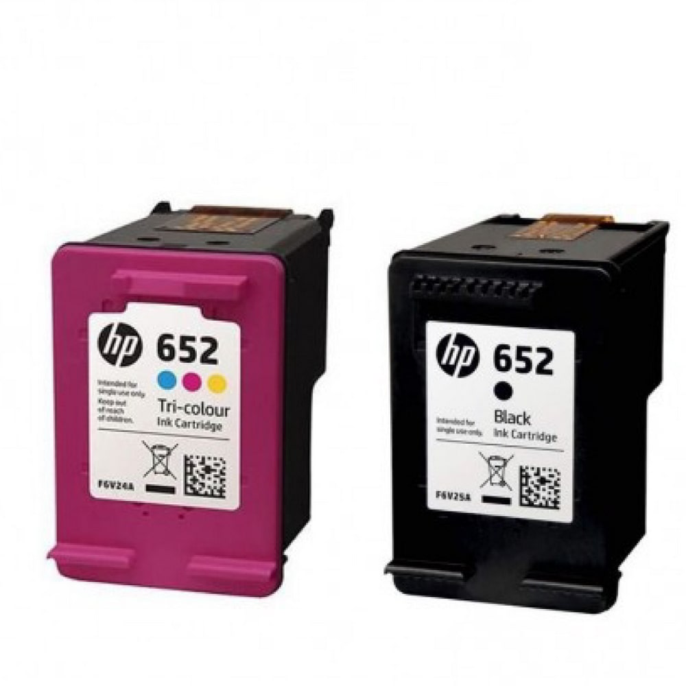 HP 652 Black Tri color Ink Cartridge wqoqrw |