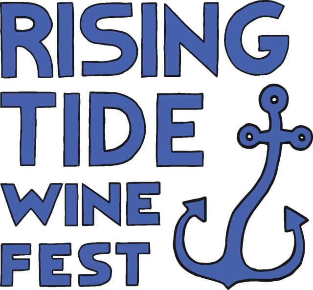 The logo of the Rising Tide Wine Fest.