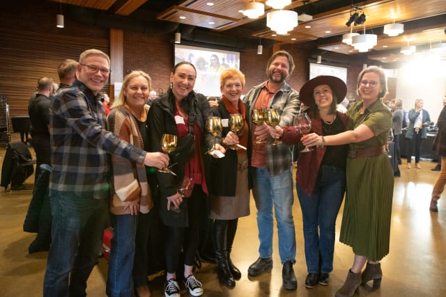 Just a few of our industry friends.  This photo is from a Willamette Valley Wineries Association annual meeting.