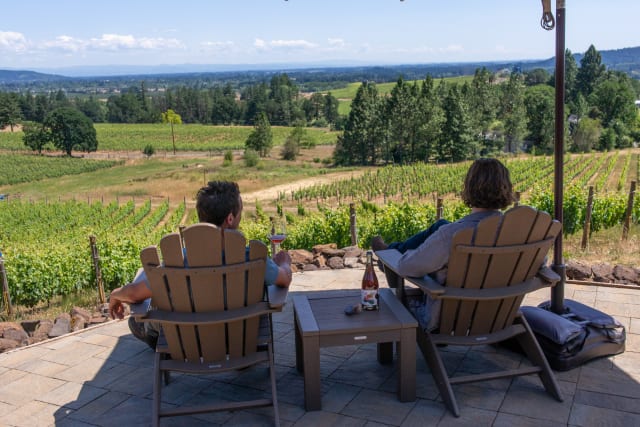 Compris Vineyard is dog friendly hidden gem in Willamette Valley, located just outside of Newberg.