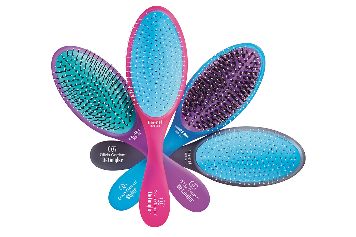 Olivia Garden’s hairbrush for detangling knots