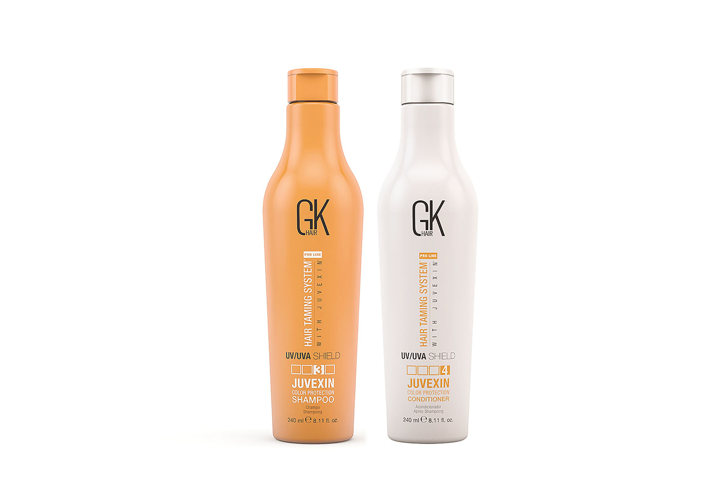 GK Hair’s Color Shield shampoo & conditioner for protection from UV/UVA rays