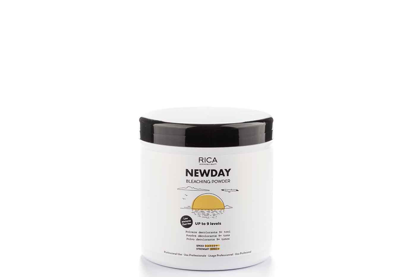 Give your client’s hair a new look with Rica’s Newday Bleaching Powder