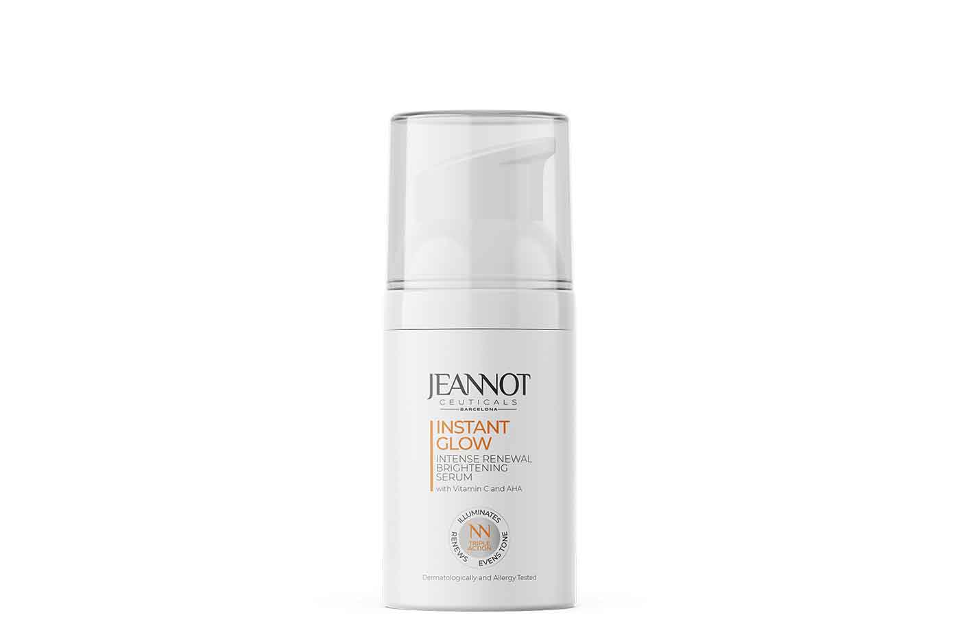 Radiant skin with Jeannot Ceuticals Intense Renewal Brightening Serum