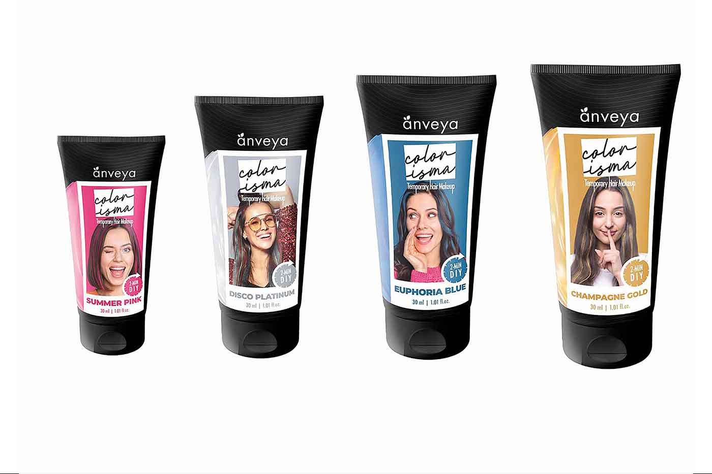 Colorisma 1- Wash Temporary Hair Makeup launched by Anveya