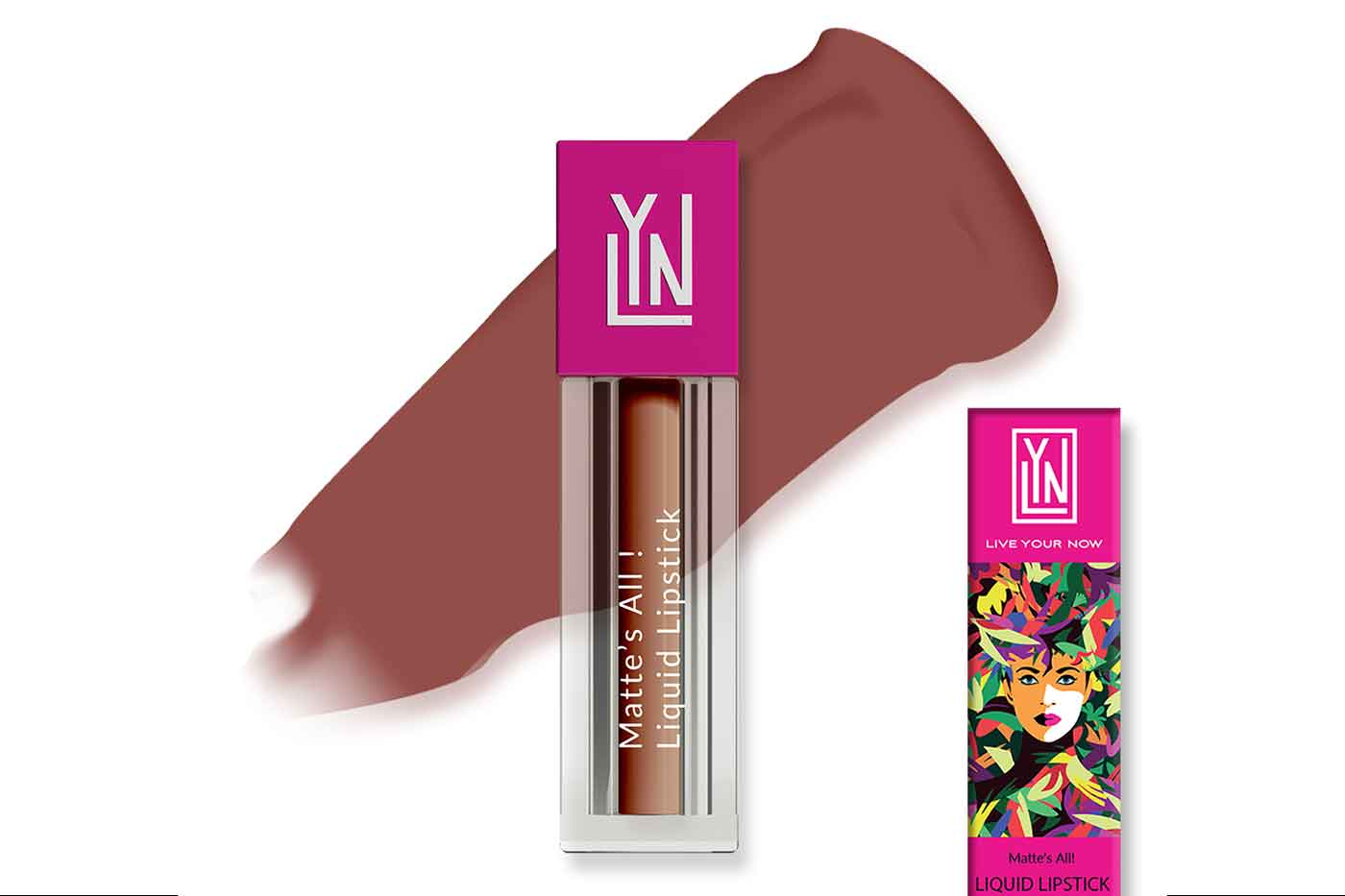 Get a perfect Soft glam look with LYN’s Matte All Liquid Lipstick