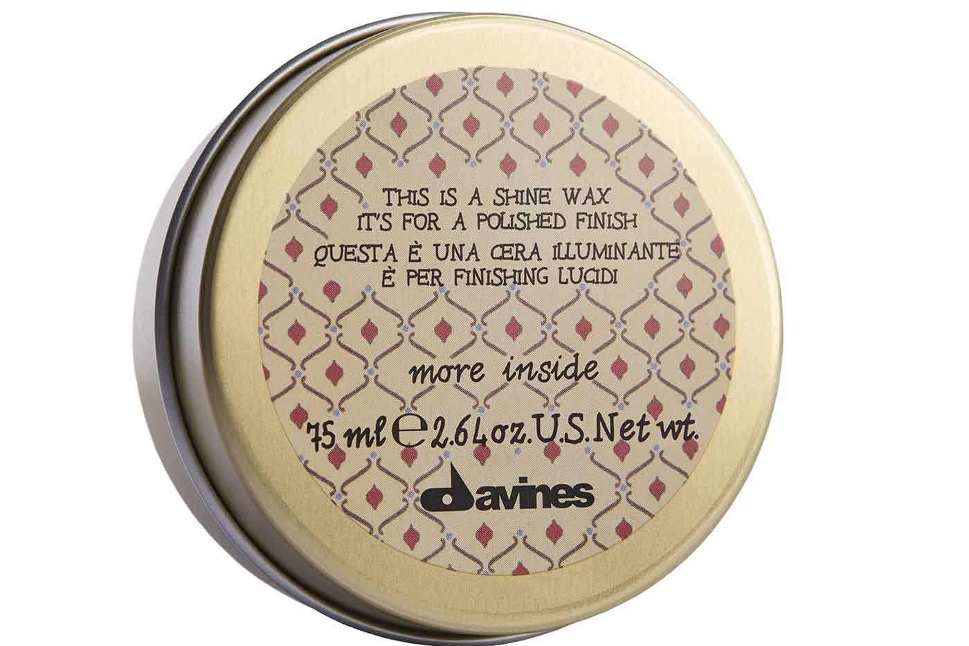‘This is a Shine Wax’ from Davines that will make your client’s hair shiny and sleek