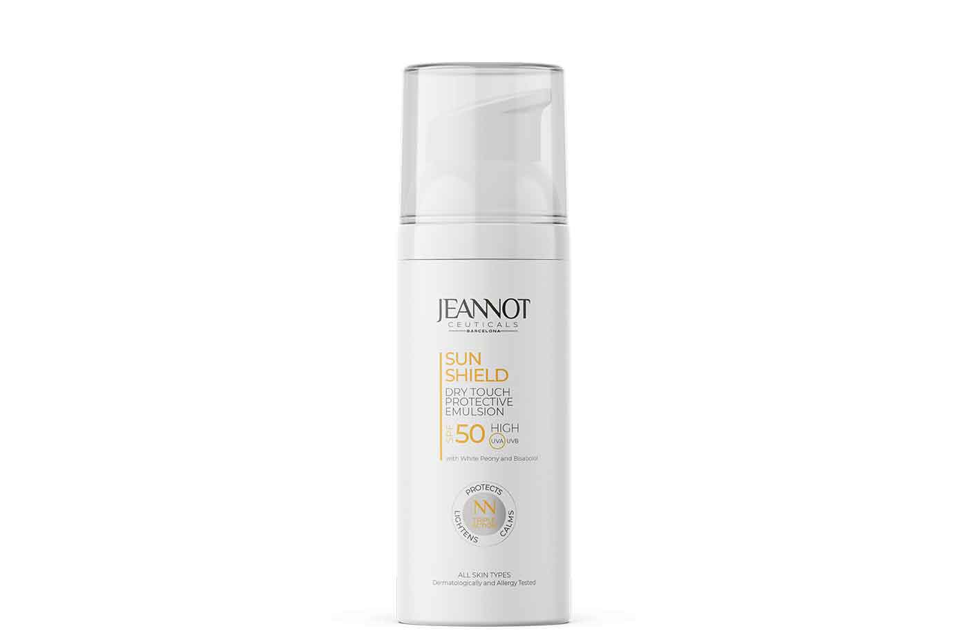 Jeannot Ceuticals’ Dry Touch Protective Emulsion SPF 50