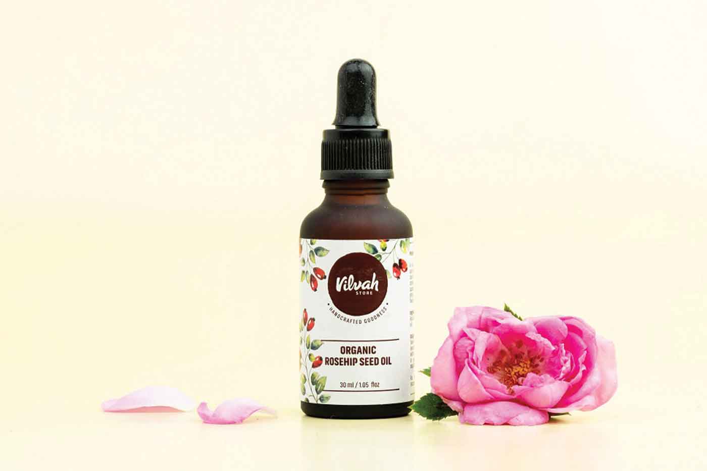 Rosehip Seed oil by Vilvah for rejuvenated skin