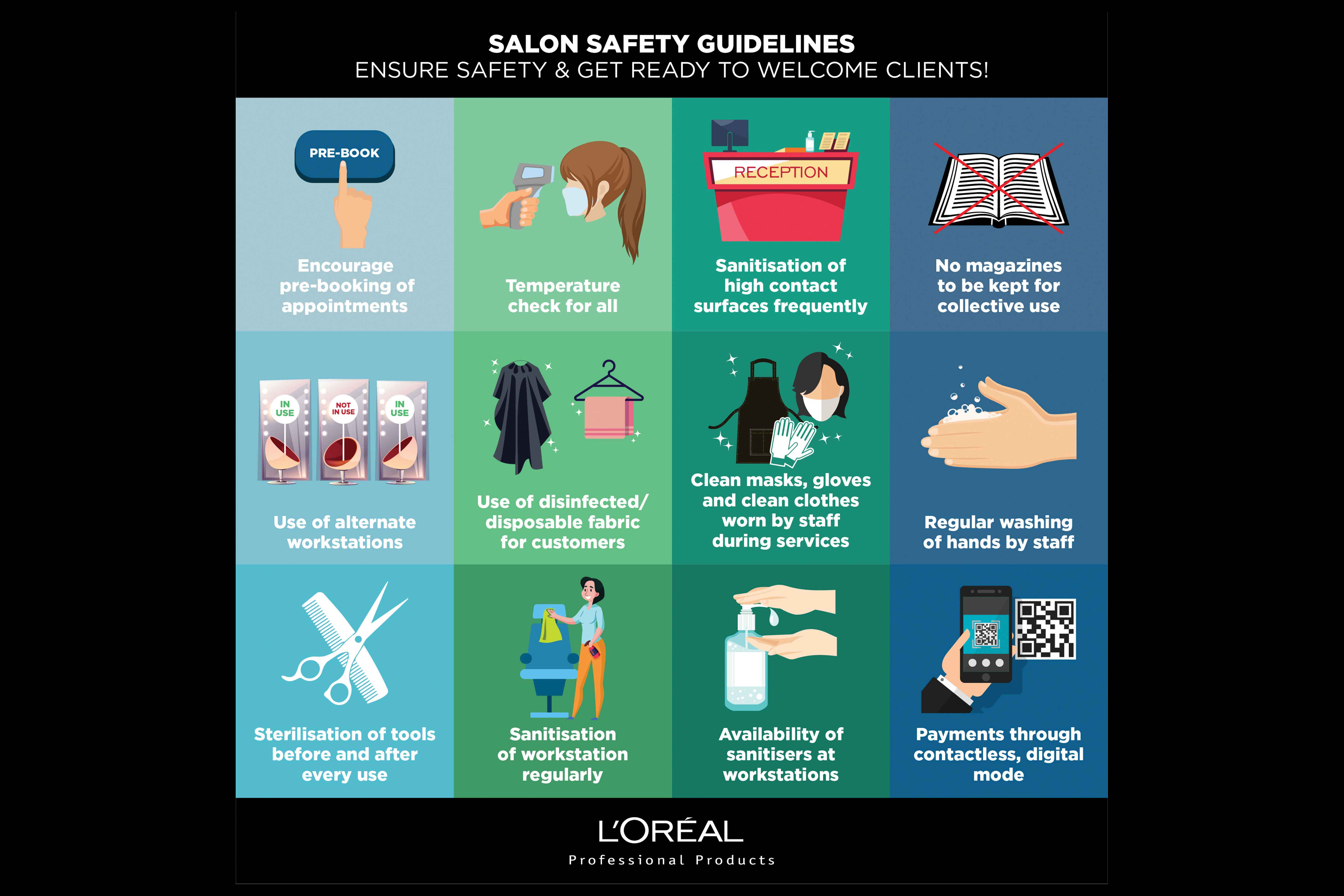 personal presentation and hygiene in a salon