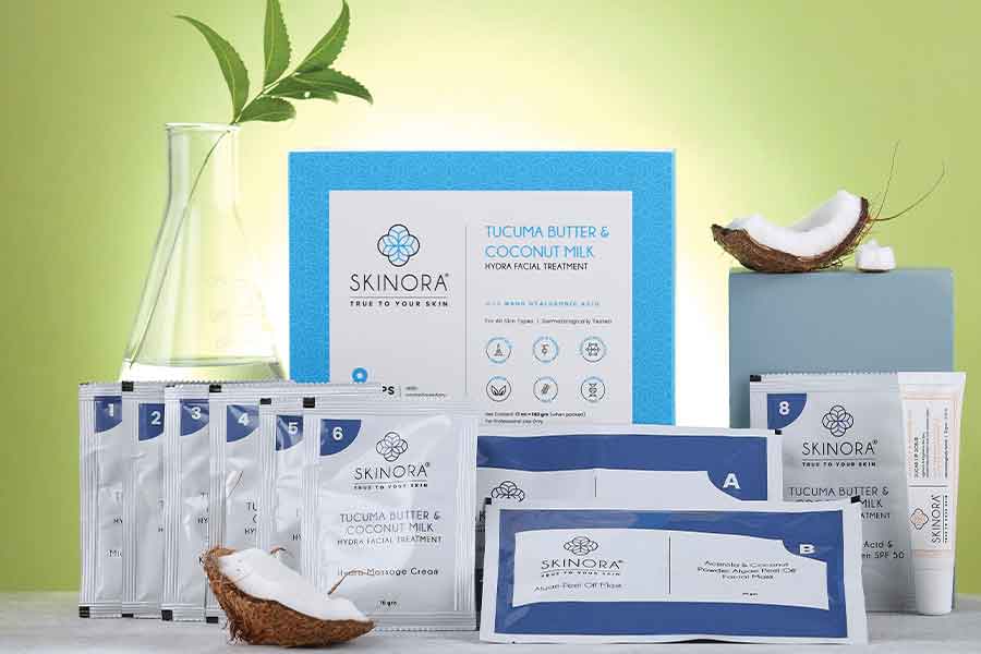 Skinora’s Tucuma Butter & Coconut Milk Hydra Facial Treatment Kit