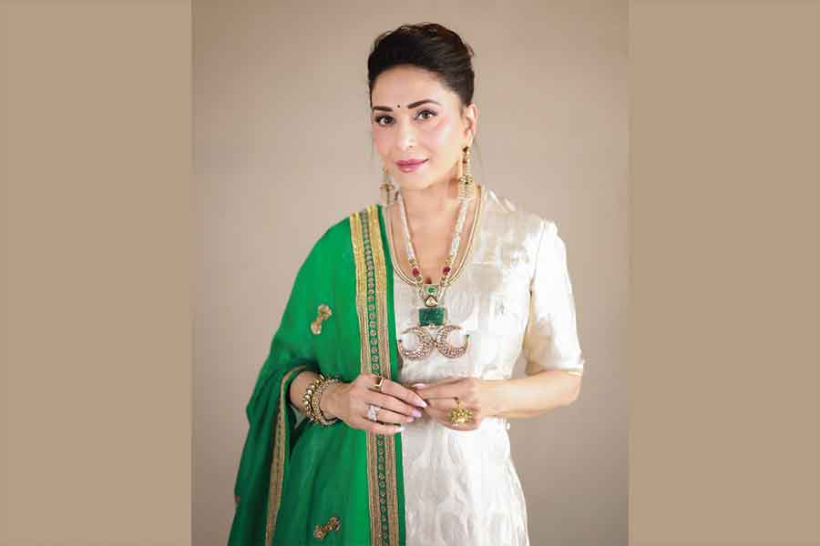 Madhuri Dixit Nene celebrates Diwali vibrantly