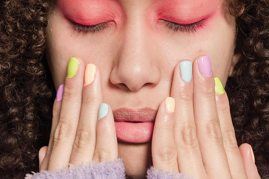 Milky Pastels Nails