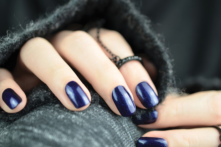 Navy Blue Nails