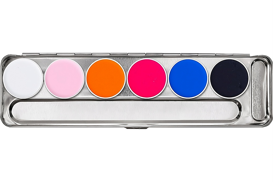 Kryolan Aquacolor UV-Dayglow Palette