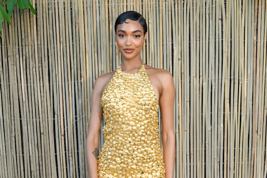 Jourdan Dunn Looked Like Liquid Gold in Balmain