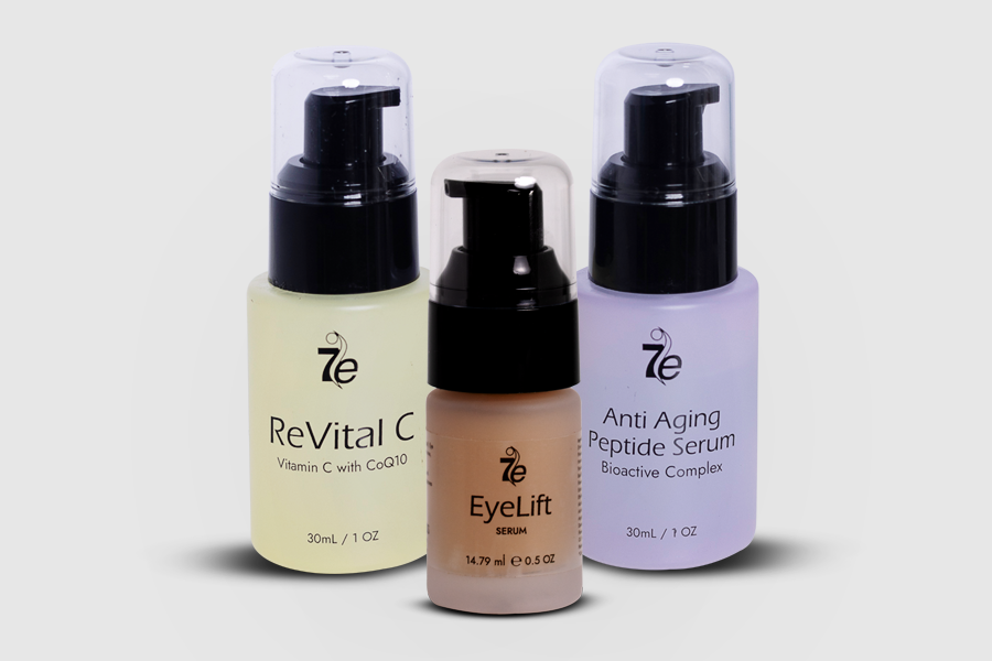 7E Wellness Vitamin C serum, Peptide Serum and Eye Lift Serum