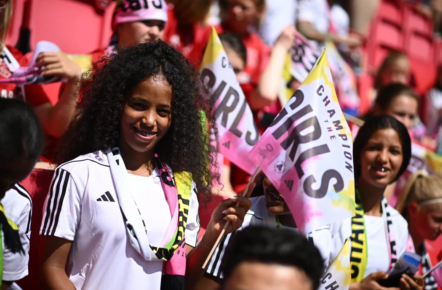 Champion the girls was an initiative against the backdrop of one of the key moments in European football, with around 250+ young girls – and their role models – invited to experience the euphoria of the game.