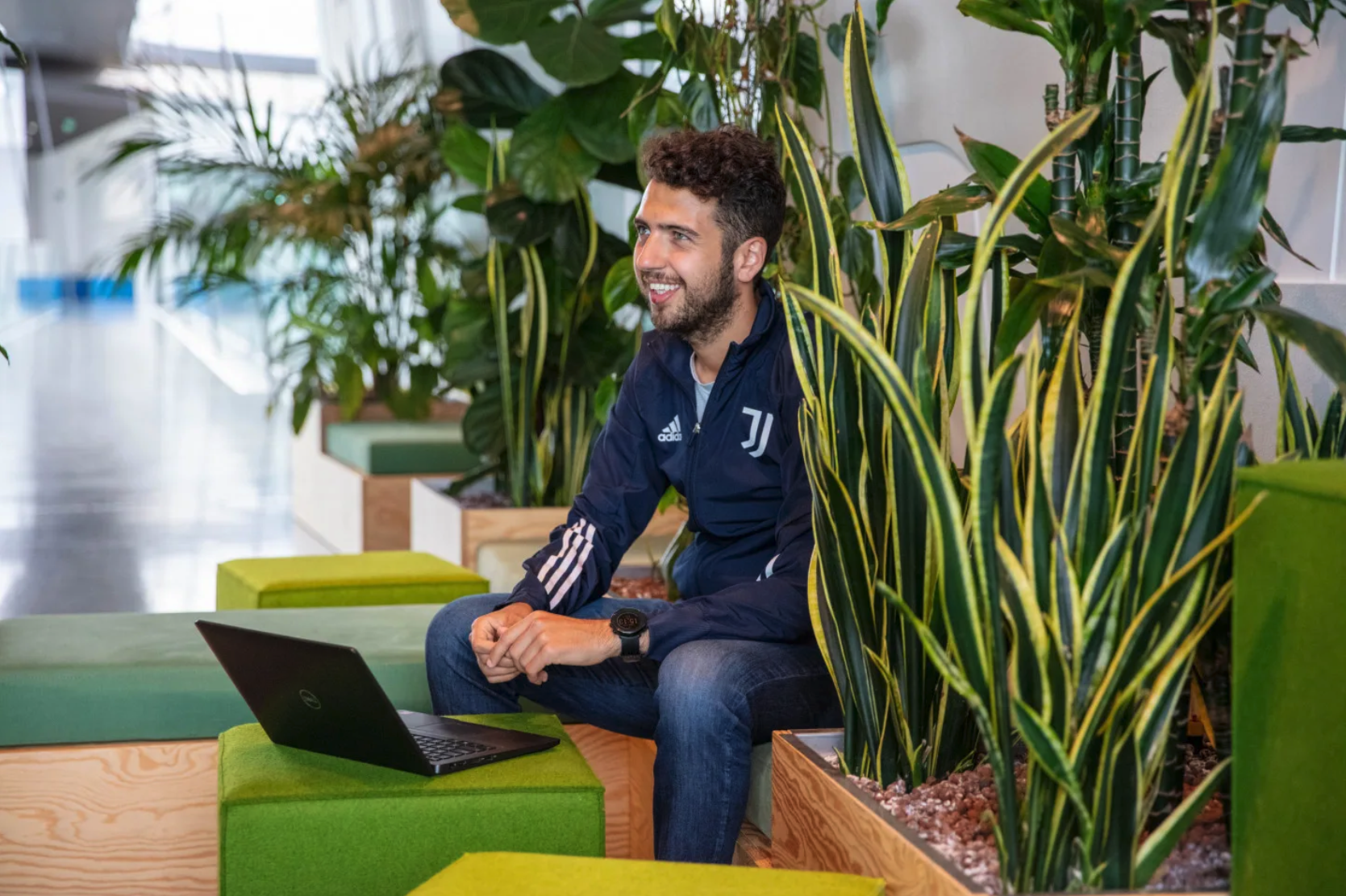 Ludovico is all smiles when talking about his work.