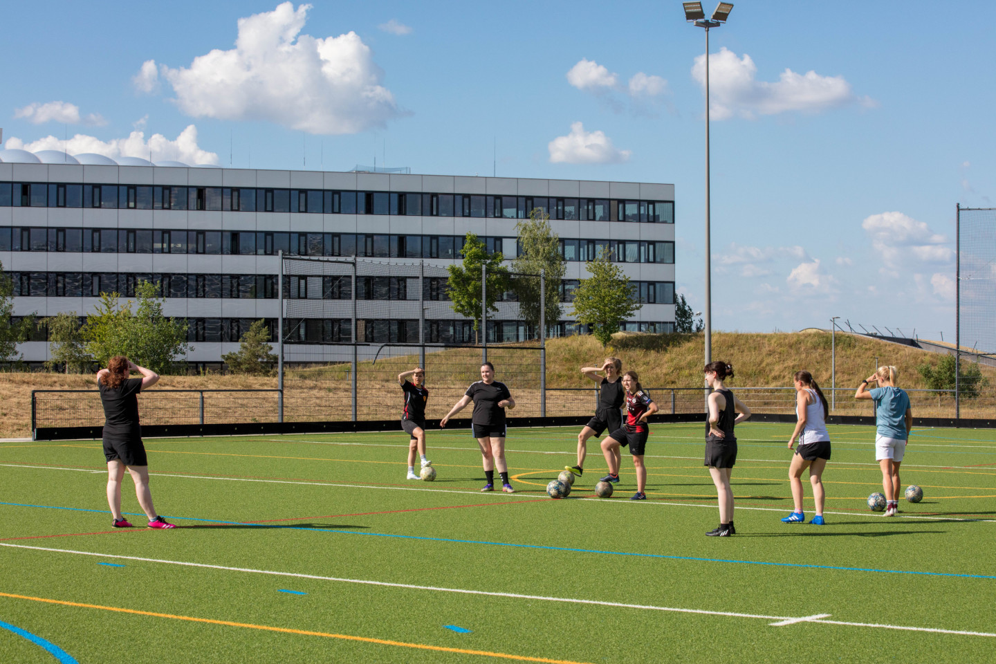 The adidas women's football club is growing, giving members the chance to play and meet once a week.