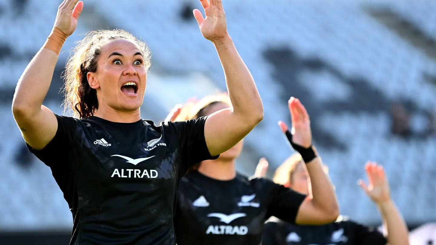 Learning the Haka is a right of passage for the Black Ferns. ©Hannah Peters/Getty Images